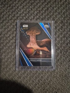2023 Topps Star Wars Chrome Black/Blue Momaw Nadon Card #62 Refractor 10/75 - Bild 1 von 4