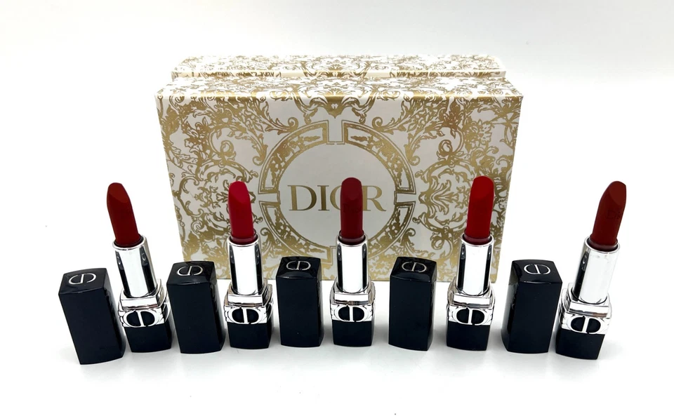 Christian DIOR Rouge Dior Limited Edition ~ 5pc  Mini Lipstick Gift Set - Image 1 of 4
