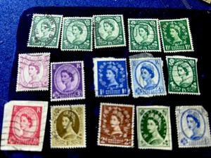 Briefmarken 1952 E.R. Elizabeth Regina The Wilding Serie Portoeinnahmen Lot 13 - Bild 1 von 3