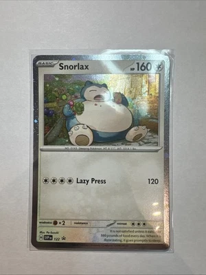 Pokemon TCG - Snorlax - 122 - SV: Scarlet & Violet Promo Cards - Cosmo Holo - NM - Image 1 of 2