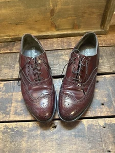 Bostonian Impression Herren Budapester Braun Leder Oxford Schuh.  US 9,5M - Bild 1 von 6