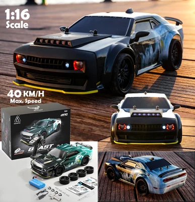 RC Car Full Proportional Speeding Drift 4WD Remote Control Racing Drifting Cars - Image 1 of 4