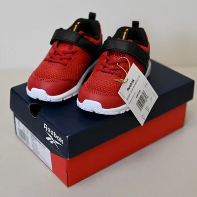 Zapatos para correr REEBOK Infant Rush Runner 4.0 TD para niños rojos/negros - talla 8 9 10 nuevos en caja Foto 1 de 4