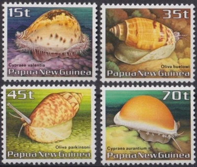 F-EX26009 PAPUA NEW GUINEA IS MNH 1986 WILDLIFE SEA MARINE SHELL. - Image 1 of 2
