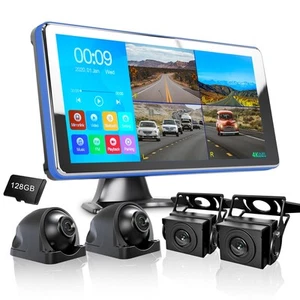 4K Backup Camera 4CH Dash Cam with 10.36" Quad Split Touch Screen & 4 AHD Fro... - Picture 1 of 9