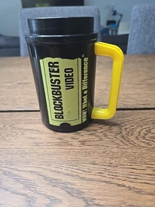 Blockbuster Video Wow! What A Difference Logo 22 Oz. Thermo Mug Vintage - Picture 1 of 10