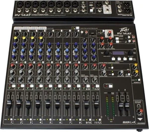 Peavey PV 14 AT 14 Channel Compact Mixer with Bluetooth and Antares Auto-Tune - Picture 1 of 4