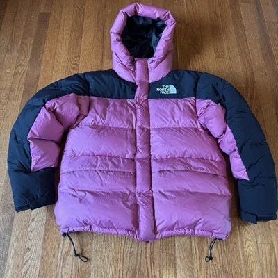 Parka con capucha The North Face Himalayan Down para hombre talla grande roja violeta Foto 1 de 4