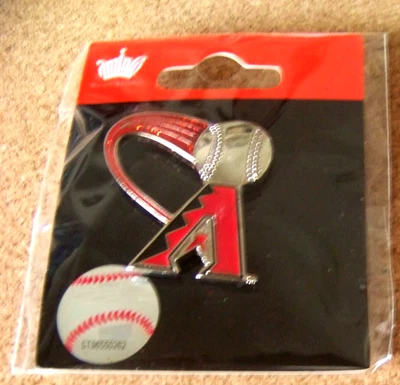 2013 Arizona Diamondbacks soaring ball glitter trail lapel pin MLB - Image 1 of 4