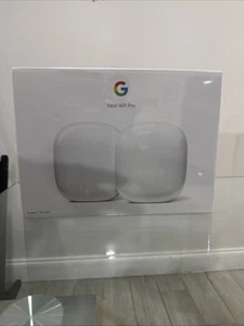 Google Nest Wifi Pro Wi-Fi 6E Routeur Système Maillé - Neige (Pack de 2) - Photo 1/2