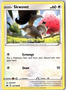 Skwovet 127/198 Comune Non Holo Regno Ghiacciante Pokémon TCG NM - Foto 1 di 2