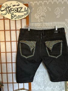 Robins Jeansshorts 38 Brn Snake Motor D5851 Black Jewel - Bild 1 von 13