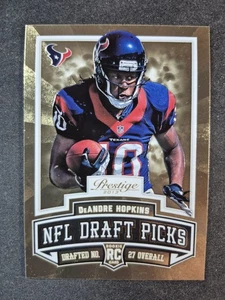 DeAndre Hopkins RC 2013 Panini Prestige #3 NFL Draft Picks Gold Texans NFL Card - Picture 1 of 2