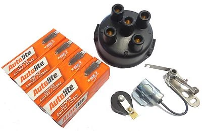 KIT DE PUESTA A PUNTO MASSEY FERGUSON TO20 TO30 TO35 DELCO CLIP PUNTOS CONDENSADOR TAPA ROTOR Foto 1 de 2