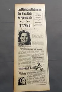 PUB PUBLICITE ANCIENNE ADVERT CLIPPING 060617 CONTRE L ECZEMA VEGEBOM DU DR MIOT - Imagen 1 de 1