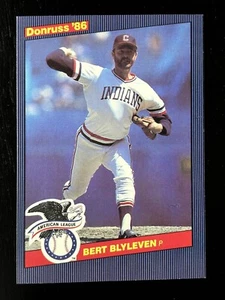1986 Donruss All-Stars Bert Blyleven #52 Cleveland Indians Jumbo - Picture 1 of 2