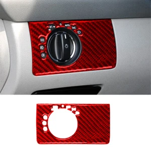 Red Carbon Fiber Headlight Switch Cover For Mercedes-Benz M-Class ML350 06-11 - Picture 1 of 9
