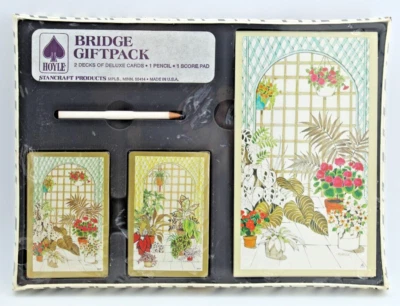 Vintage HOYLE Bridge Gift Pack 60’s Playing Cards Pencil Score Pad - NEW! - Image 1 of 4