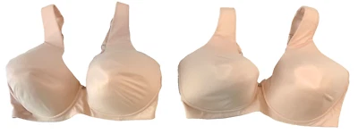 Breezies Modern Micro Wirefree Contour Bra Set of 2 Sz 40DDD Beige A451345 BA19 - Image 1 of 4