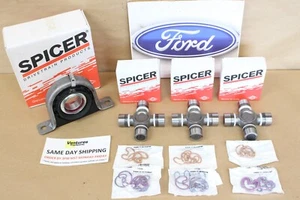 1999-2015 Ford F250 F350 4X4 Spicer Rear Drive Shaft Carrier Bearing U Joint Kit - Picture 1 of 9