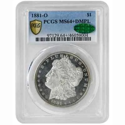 1881-O $1 Morgan Dollar, PCGS MS64+DMPL CAC Rare Coin - Image 1 of 4