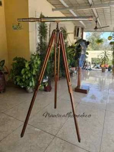 Telescopio náutico de doble barril 39" con trípode de pie - Imagen 1 de 5
