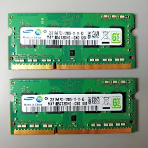SAMSUNG 4GB (2x2GB) APPLE MACBOOK PRO MAC LAPTOP PC3-12800S DDR3-1600 RAM MEMORY - Picture 1 of 2