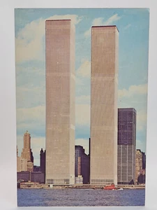 Cartolina antica New York City World Trade Center / Torri gemelle anni 70 - Foto 1 di 2
