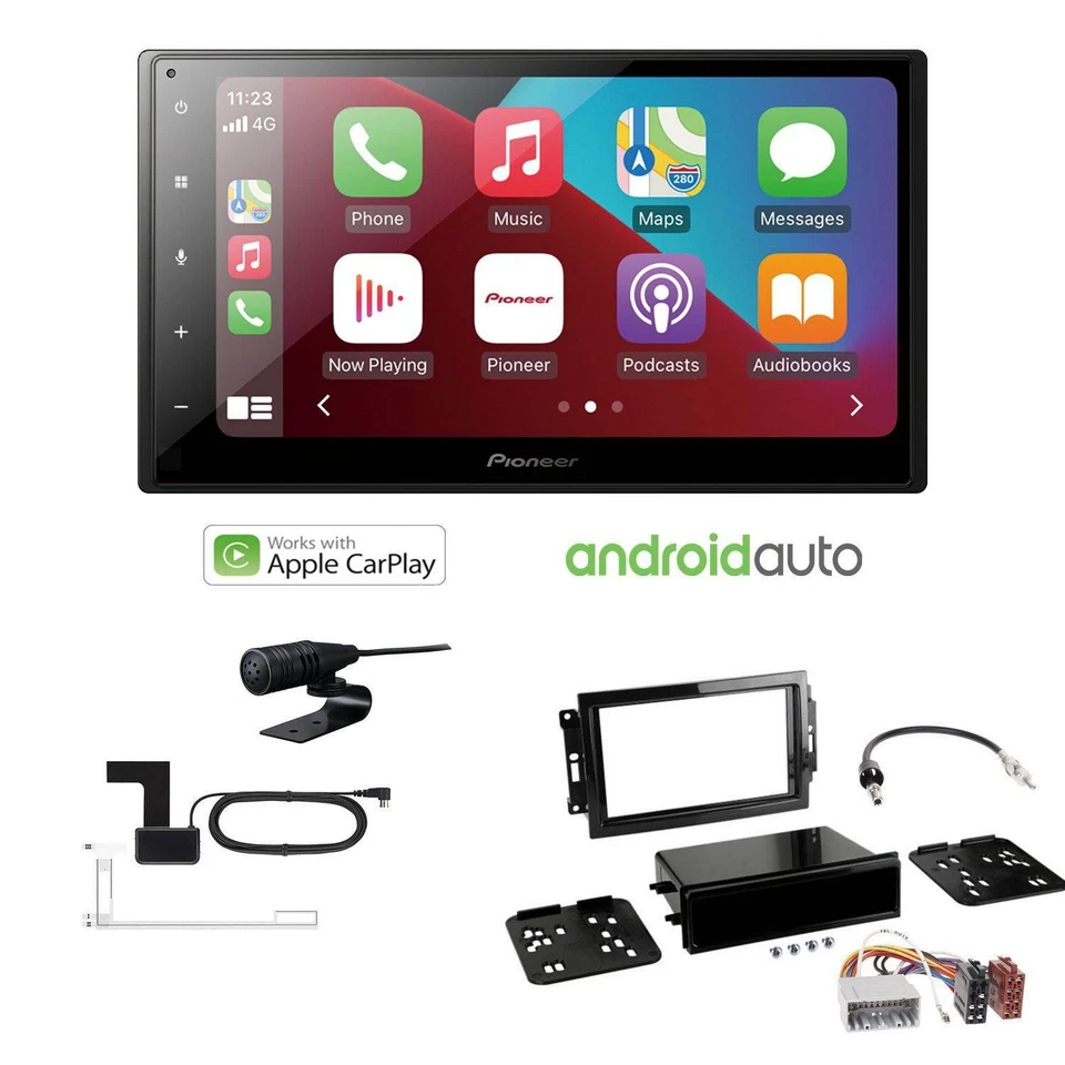 Pioneer Radio Android Apple CarPlay DAB für Jeep Grand Cherokee III 2005-2007