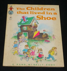 1951 THE CHILDREN THAT LIVED IN A SHOE RAND McNALLY BOOK, TIP TOP ELF, ILLUS. - Picture 1 of 5