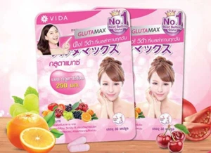 2 Stck. Vida GlutaMax verblasste dunkle Flecken Akne Falten Unreinheiten rosa strahlende Haut 30 Kappen - Bild 1 von 8