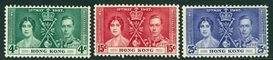 SG 137 - 139 Hong kong 1937 set lightly mounted mint CAT £20 - Picture 1 of 1
