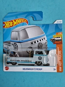 Volkswagen T2 Pickup 42 🔥 1:64 Hot Wheels 2024 HW Trucks Kombi Bus Van Grau VW - Bild 1 von 3