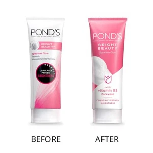 Ponds Bright Beauty Spot-less Glow Face Wash With Vitamin B3+ Removes Dark Spot - Picture 1 of 7