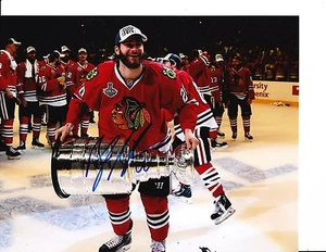 CHICAGO BLACKHAWKS BRANDON SAAD SIGNED 2015 STANLEY CUP BIG SMILE 8X10 - Picture 1 of 1