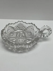 Antike kleine Windelschale EAPG signiert Imperial Glas überbacken - Bild 1 von 11