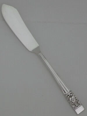 Cuchillo de mantequilla Oneida Community Coronation Art Deco plato de plata BONITO Foto 1 de 4