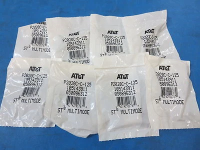 AT&T P2020C-C-125 MULTIMODE FIBER OPTIC CONNECTOR ~LOT OF 8~ - Image 1 of 2