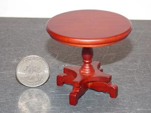 Dollhouse Miniature Round End Side Table 1:12 one inch scale D246 Dollys Gallery - Picture 1 of 2