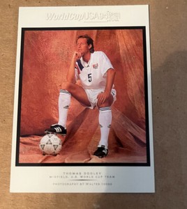 Vintage 1994 Thomas Dooley Walter Iooss Upper Deck Card World Cup USA 94 #1