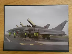 MILITARY AIRFORCE PRINT- IST PRODUCTION EUROFIGHTER TYPHOONS - Picture 1 of 1