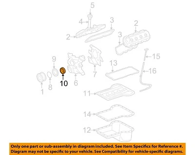 Piezas del motor de excursión Ford OEM 03-04 - Bomba de aceite 3C3Z6608B Foto 1 de 2