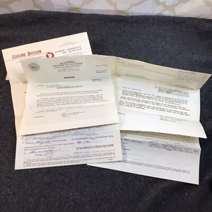 Vintage Oil And Gas Lease Papers 1950s - Picture 1 of 7