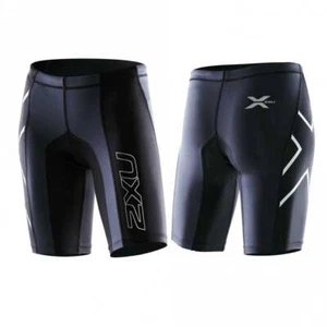 Pantalones Cortos de Compresión 2XU Elite para Mujer Negros Talla Pequeña Entrenamiento Recuperación WA1935b - Imagen 1 de 2