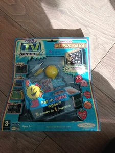 Jakks Pacific Namco Ms. Pac-Man Plug & Play 5-in-1 TV-Spiele-System versiegelt NEU - Bild 1 von 3