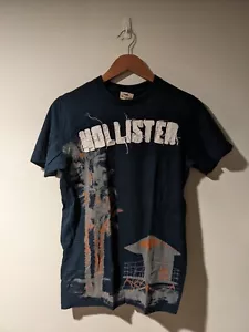 Vintage Y2K Hollister Surf Wear Hawaii Blue Medium T-Shirt - Picture 1 of 4