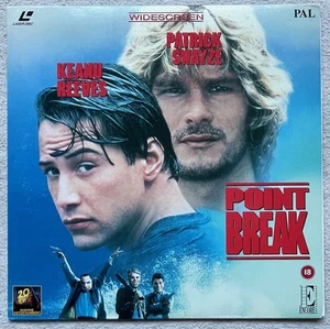 Point Break (1991) PAL Laserdisc Widescreen Edition Keanu Reeves, Patrick Swayze - Picture 1 of 2