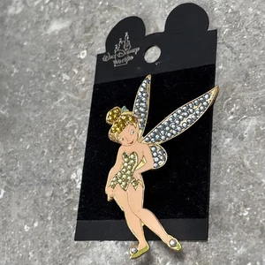 DISNEY TINKER BELL ANSTECKNADEL PAVE KRISTALL BROSCHE DISNEY PARK EXKLUSIV 2005 - Bild 1 von 4