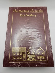 The Martian Chronicles Ray Bradbury Leather Hardcover Book - SEALED - Foto 1 di 5