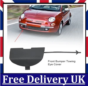 Stoßstange vorne Abschleppöse Abdeckkappe grundiert 735456794 für Fiat 500 500C 2007-2015 - Bild 1 von 8